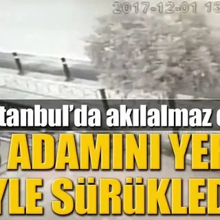 İstanbul’da dehşet anları, iş adamı metrelerce sürüklendi