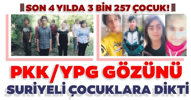 Son Dakika Haberi: PKK/YPG gözünü Suriyeli çocuklara dikti! Öldürülen teröristlerin yerini doldurmak için...