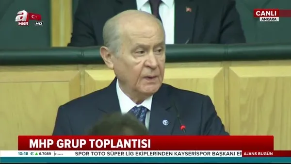 MHP Genel Başkanı Bahçeli, partisinin grup toplantısında konuştu