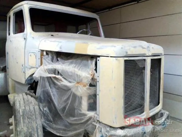 Türk kaporta ustası hurda kamyonu yeniledi! Kamyonun son hali şoke etti