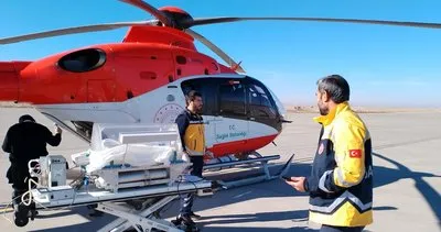 Şanlıurfa'da ambulans helikopter 25 günlük bebek için havalandı #sanliurfa