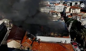 SON DAKİKA | İzmir Kemeraltı Çarşısı’nda korkutan yangın