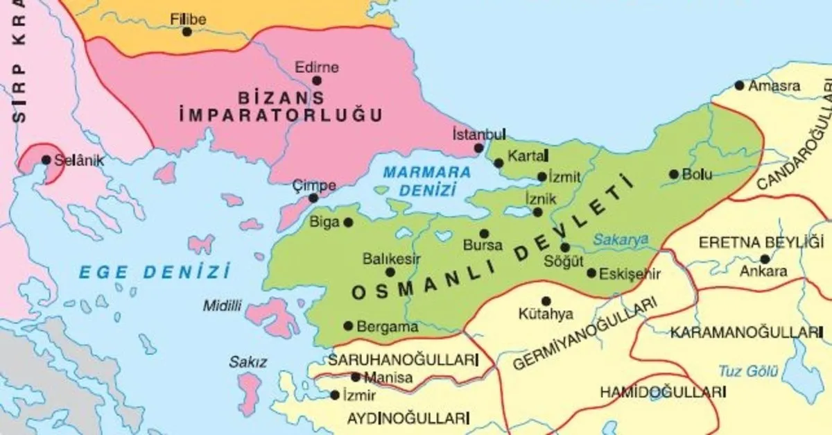Osmanli Devleti Haritasi En Genis Sinirlari Haritasi