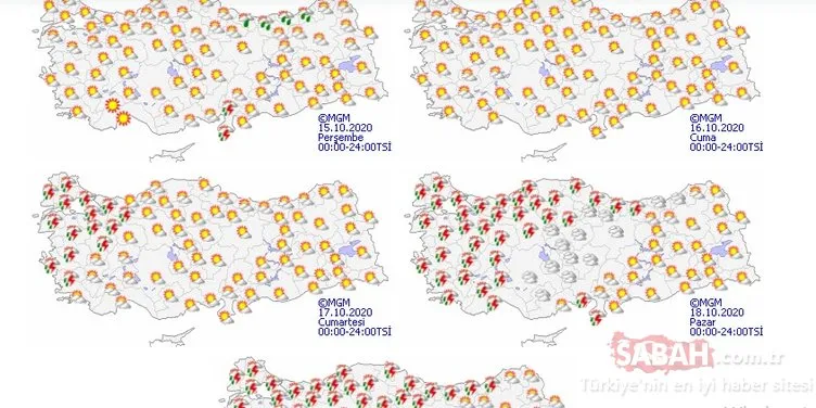 MGM’den son dakika hava durumu ve sağanak yağış uyarısı! 15 Ekim Bugün hava nasıl olacak? O iller için çok kuvvetli geliyor!