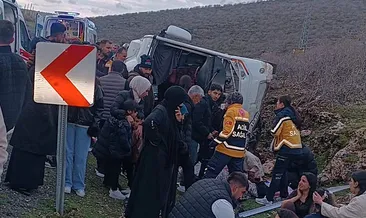 Mardin’de yolcu midibüsü devrildi: 24 yaralı #mardin