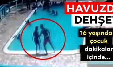 Son Dakika! 16 yaşındaki genç 15 yaşındaki arkadaşını... Saniye saniye havuzda kan donduran anlar!
