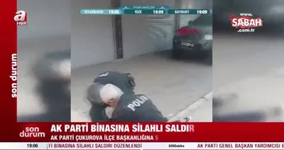 AK Parti Çukurova ilçe binasına silahlı saldırı! İşte yakalanan saldırganın ilk görüntüleri | Video