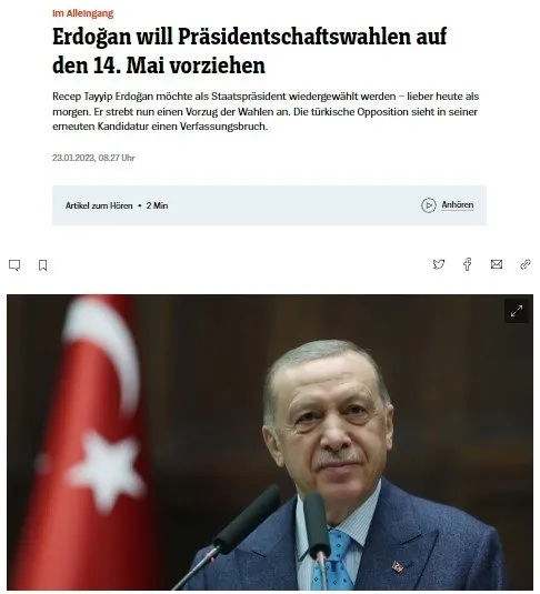 Seçimler öncesi algı operasyonlarına yenisi eklendi: Alman dergiden Başkan Erdoğan’a küstah saldırı!