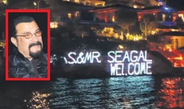 Seagal’a lazerli karşılama