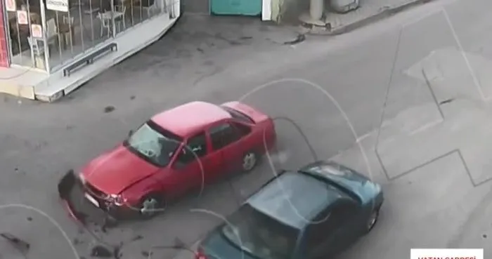 Kırıkkale’de meydana gelen kazalar, güvenlik kameralarına yansıdı