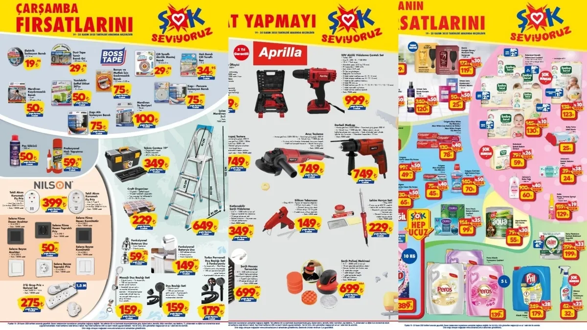 ŞOK aktüel indirimleri 25 Kasım’a kadar sürecek! Bu hafta hangi ürünler var? İşte ŞOK aktüel broşür
