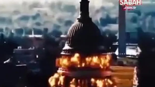 İran'ın propaganda videosunda ABD Kongre Binası havaya uçuruldu | Video