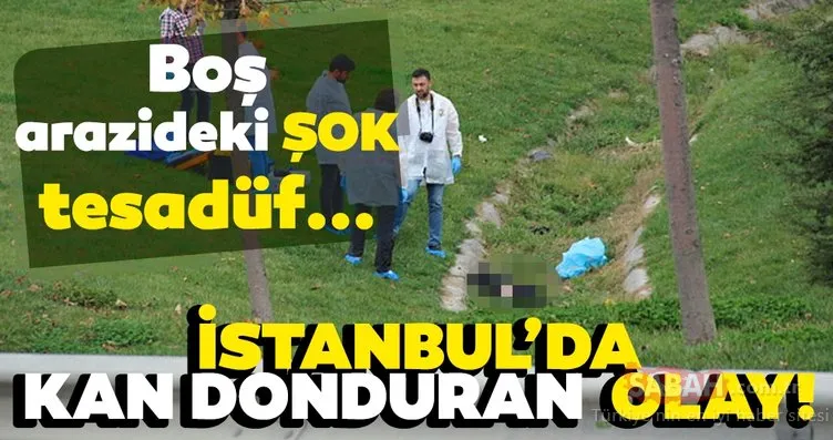 Son dakika haberi: İstanbul’da kan donduran olay! Boş arazideki şok tesadüf…