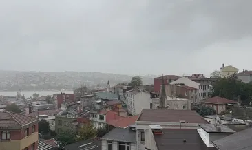 İstanbul’da kara bulutlar gündüzü kararttı! O anlar kameralara böyle yansıdı