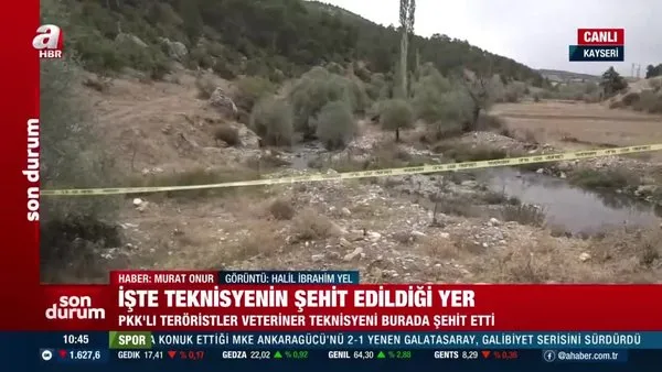 Kayseri'de teknisyenin şehit edildiği yer görüntülendi | Video