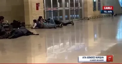 Ben Gurion Havalimanı’nda hareketli dakikalar: İşte sıcak görüntüler! A Haber muhabiri anbean aktardı