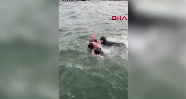 İstanbul’da denizde nefes kesen anlar: Genç kadının imdadına ekipler yetişti!