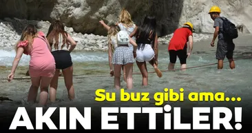 Muğla’nın Seydikemer ilçesindeki Saklıkent Kanyonu’na ziyaretçi akını!