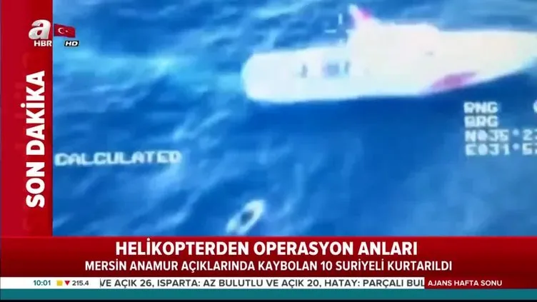 Mersin'den kaçarak KKTC'ye girmeye çalışan Suriyeli göçmenler denizde mahsur kaldı
