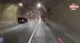 Dolmabahçe Tüneli’nde “makas” kazası kamerada: Araçların arasında geçerken kendini yerde buldu | Video