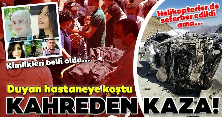 SON DAKİKA: Haberi alan hastaneye koşuyor! Hakkari Yüksekova’daki feci kazada ölenlerin kimlikleri belli oldu...