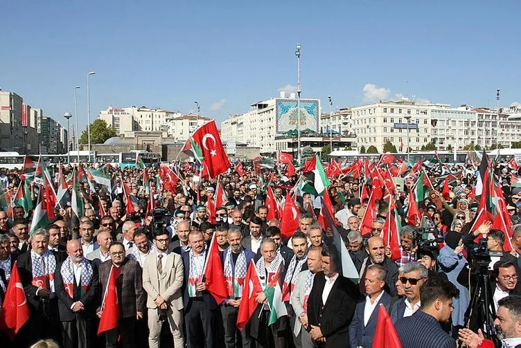 Milyonlar Gazze için tek yürek! Büyük Filistin mitingine uluslararası katılım
