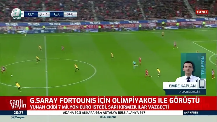 Galatasaray'a transferde kötü haber! Fortounis...