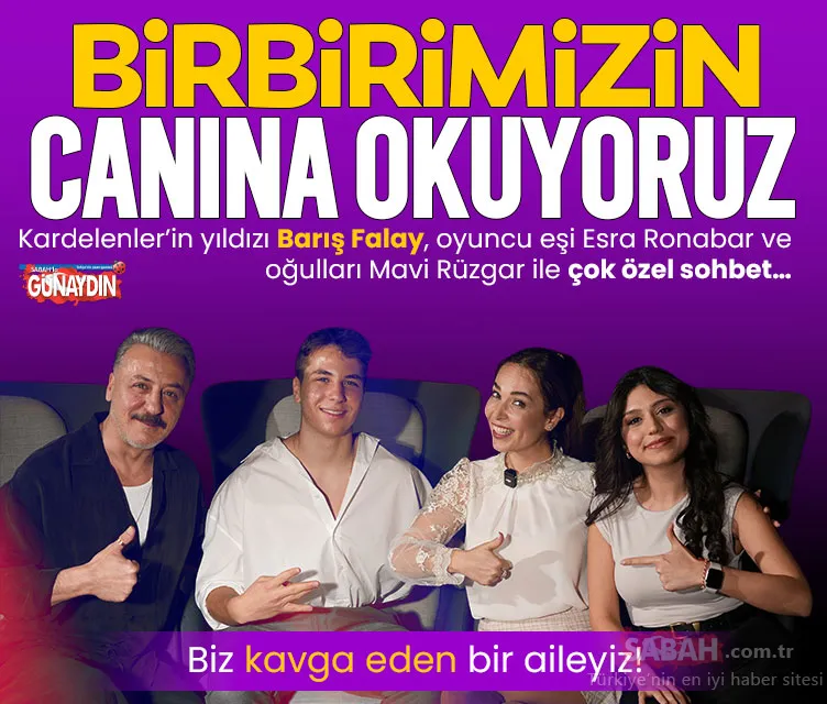 Barış Falay, Esra Ronabar ve oğulları Mavi Rüzgar ile çok özel sohbet: Biz kavga eden bir aileyiz!