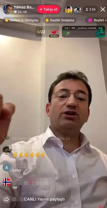 Ekrem İmamoğlu benzerliğiyle vurgun yaptı! TikTok’ta açtığı yayında binlerce lira topladı