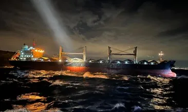 İstanbul’da 186 metre uzunluğundaki gemi karaya oturdu #istanbul