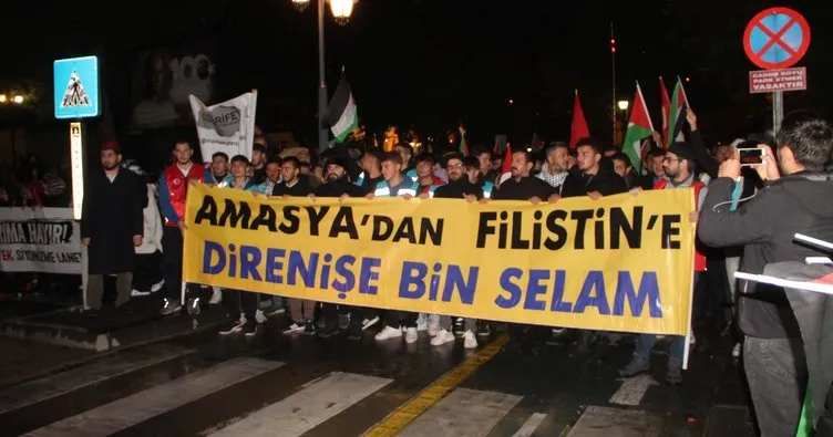 Amasya Filistin için yürüdü