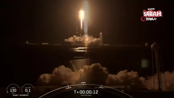 Uzay turizmi için başarılı adım! Astronot olmayan 4 kişiyi taşıyan SpaceX roketi başarıyla fırlatıldı | Video