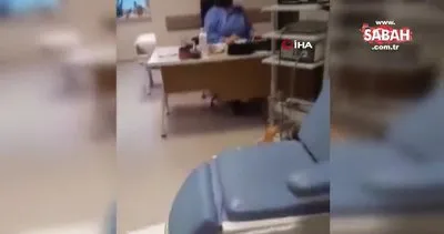 Hastanede maske takmak istemeyen hasta zor anlar yaşattı | Video