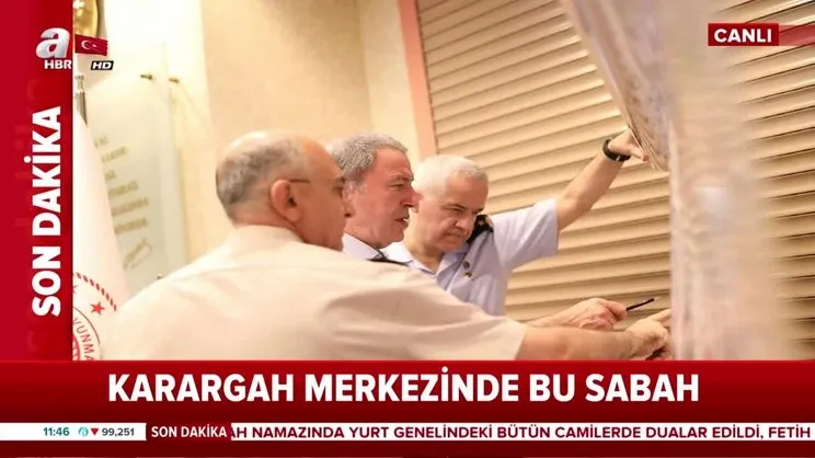 Karargah merkezinde bu sabah