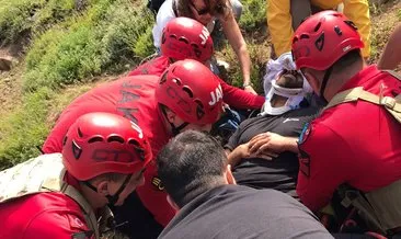 Tunceli’de kayalıktan düşen vatandaş, askeri helikopterle hastaneye kaldırıldı