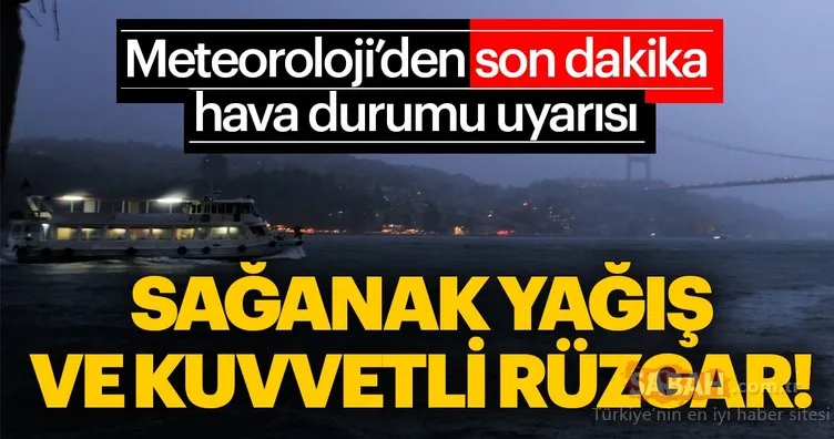 Meteoroloji’den İstanbul için son dakika hava durumu ve yağış uyarısı! Bugün hava nasıl olacak? 13 Mart Çarşamba