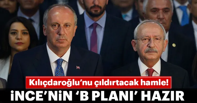 CHP'de Muharrem İnce'nin B planı