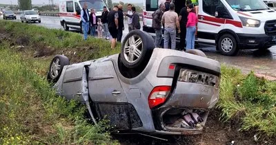 Yağmur kazayı beraberinde getirdi! 4 yaralı #kirikkale
