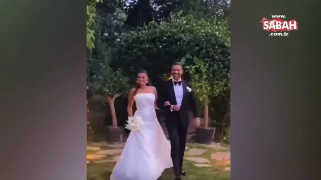 Diriliş Ertuğrul'un Turgut Alp'i Cengiz Coşkun 8 yıllık aşkıyla dünyaevine girdi! İşte düğünden görüntüler | Video