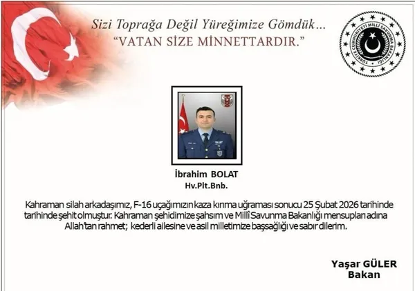 SON DAKİKA | Balıkesir’de F-16 savaş uçağı düştü! 1 pilotumuz şehit oldu