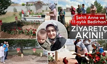 PKK’nın katlettiği anne ve bebeğinin mezarına ziyaretçi akını
