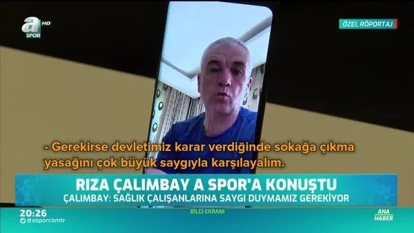 Rıza Çalımbay'dan corona virüsü açıklaması: Duyarlı olmamız gerekiyor