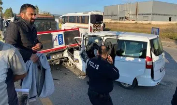 Ankara’da 3 aracın karıştığı zincirleme kazada 10 kişi yaralandı #ankara