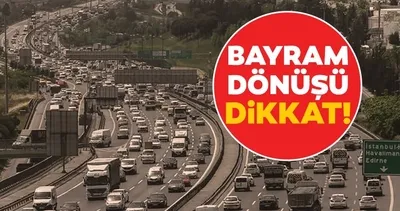 Bayram tatili dönüşü dikkat! Bazı taşıtlar Pazar günü trafiğe çıkamayacak...