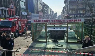 Bakırköy Yeraltı Çarşısı’nda yangın paniği