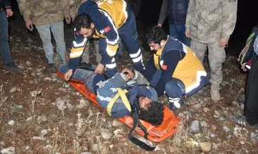 Gezgin genç mahsur kaldığı kayalıktan kurtarıldı #diyarbakir
