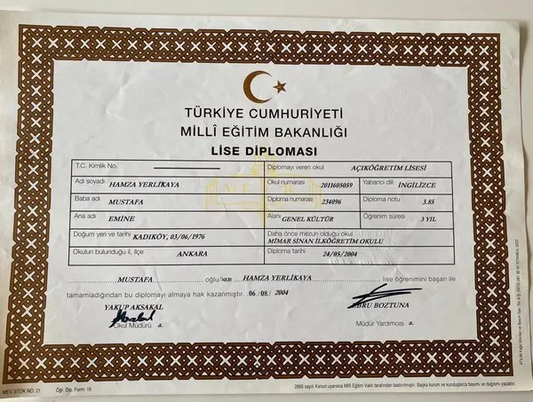 iste hamza yerlikaya ya atilan