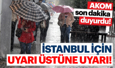 Meteoroloji Genel Müdürlüğü’nden son dakika İstanbul hava durumu uyarısı! Sağanak yağış ve fırtına geliyor
