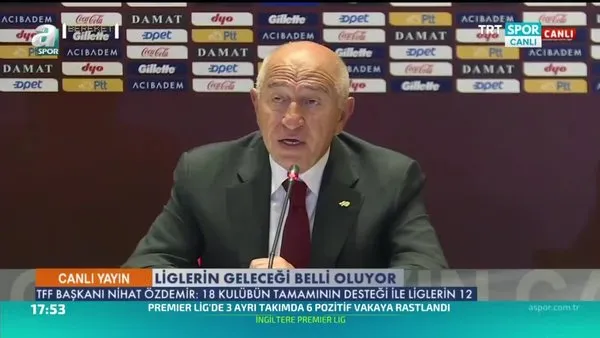 TFF Başkanı Nihat Özdemir açıkladı! Süper Lig'in başlayacağı tarih...