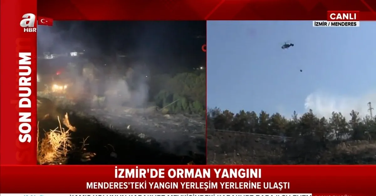 Son Dakika Izmir De Orman Yangini Tahliye Edilen Yerlesim Yerine Sicradi Canli Yayinla Son Durum Video Videosunu Izle Son Dakika Haberleri